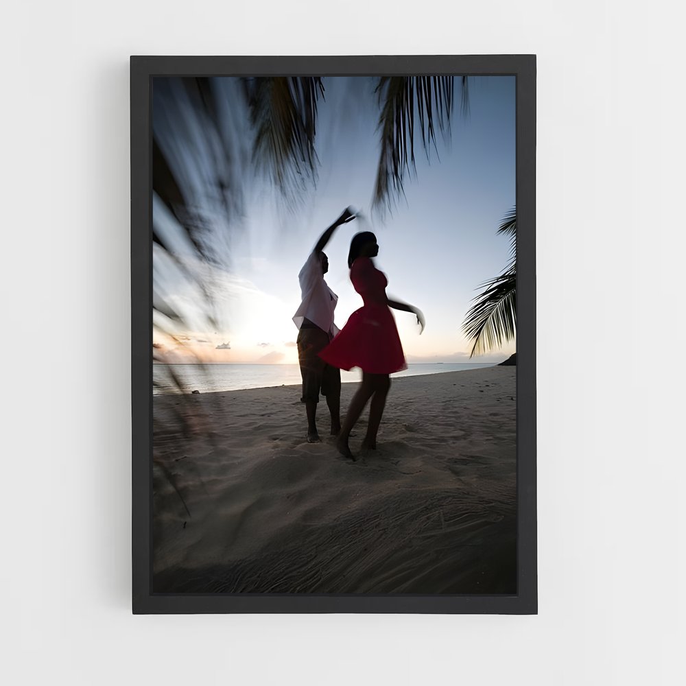 Poster Danse au Coucher de Soleil (vue 2)